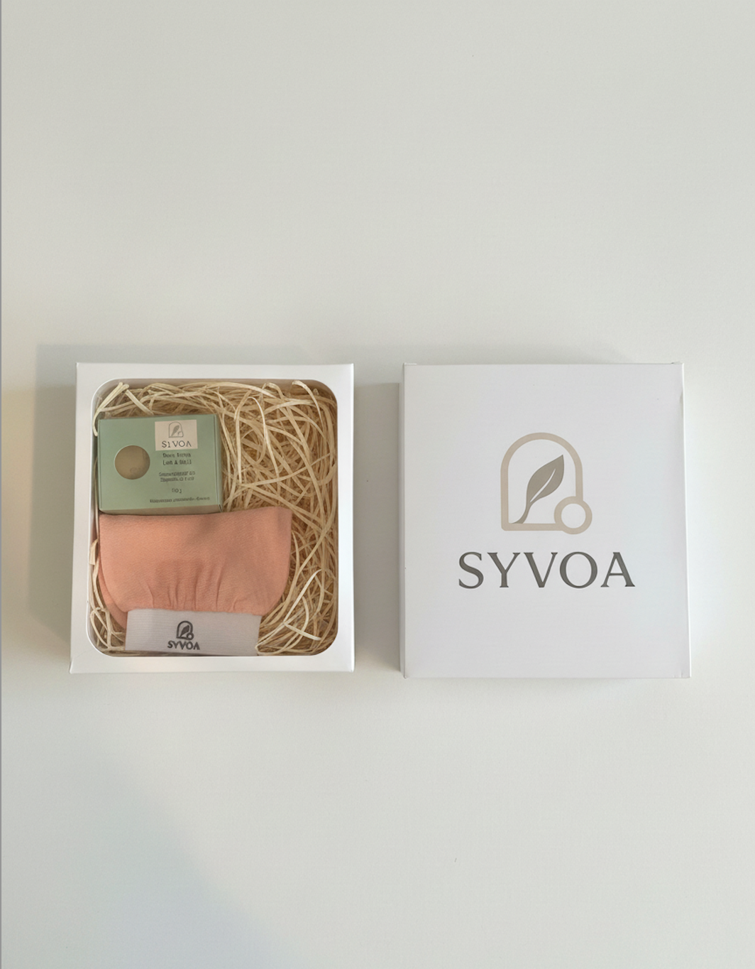 Syvoa Gift Box - Handmade Soaps &amp; Exfoliating Glove
